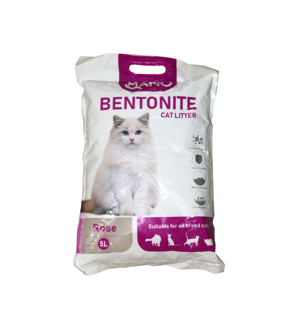 mano cat litter rose 5l