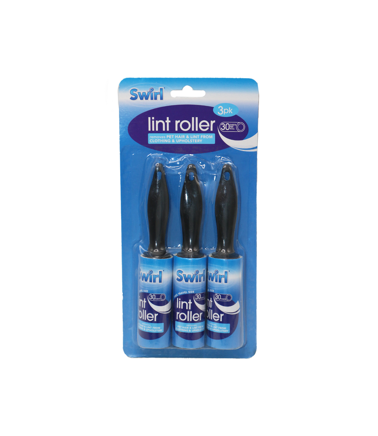 swirl pet lint roller 3pc