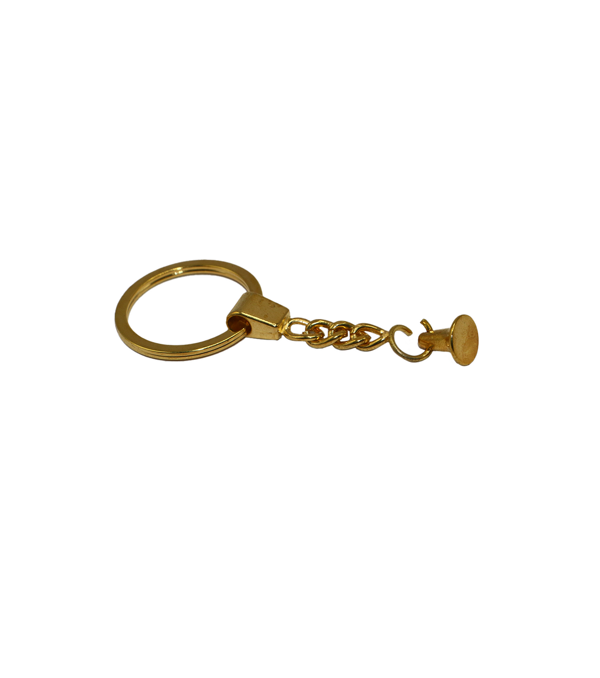 resin metal key chain rings gold 1pc 30mm