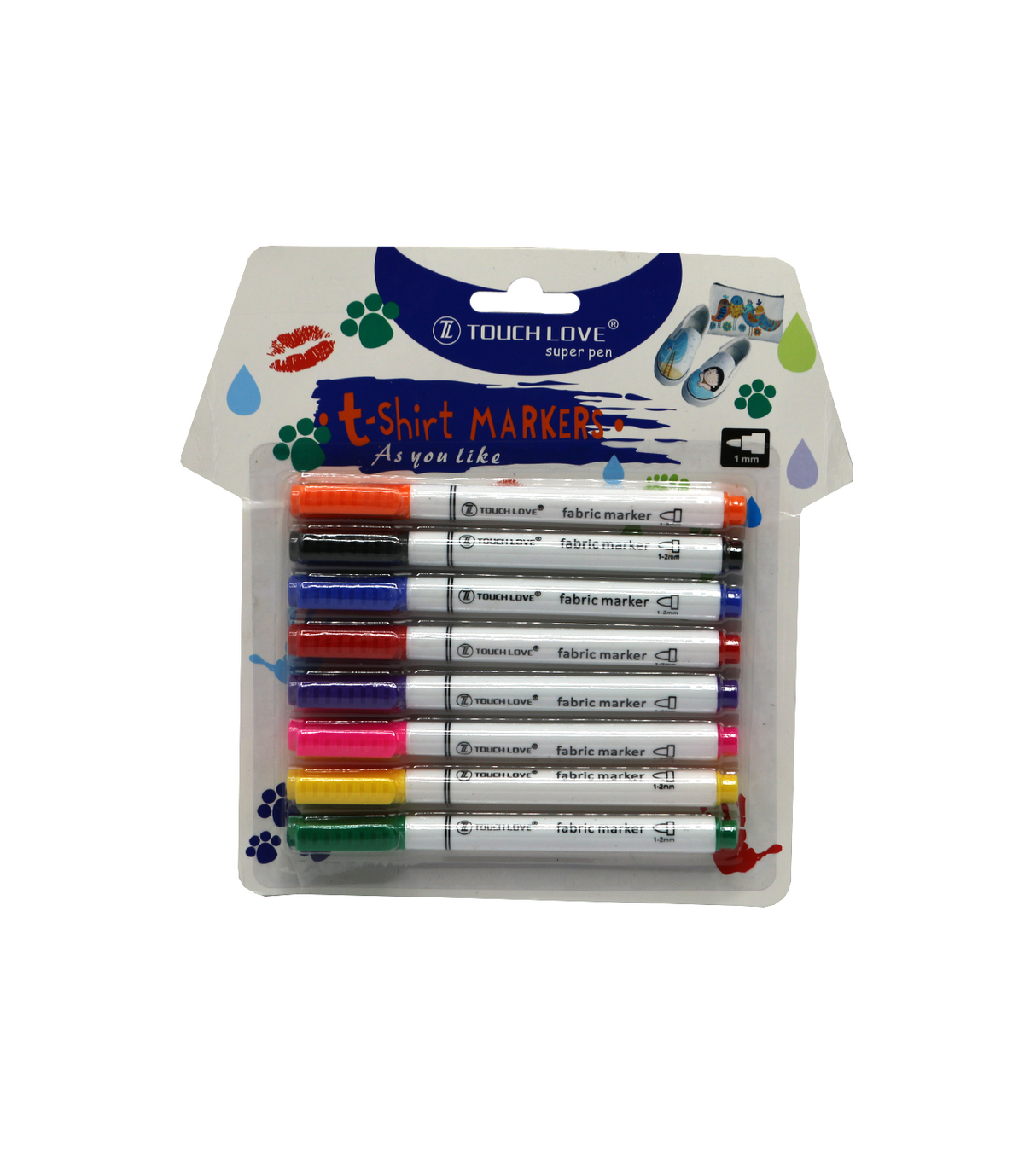 touch love fabric markerk super pen 8pc