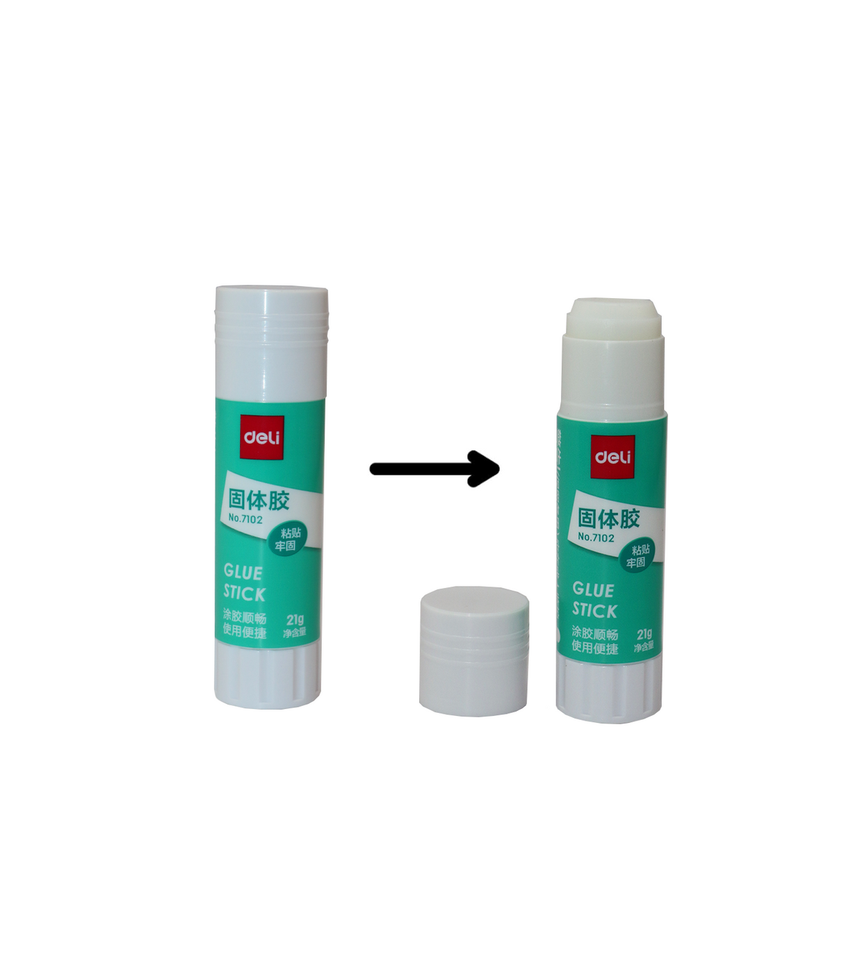 deli glue stick 21g china 7102