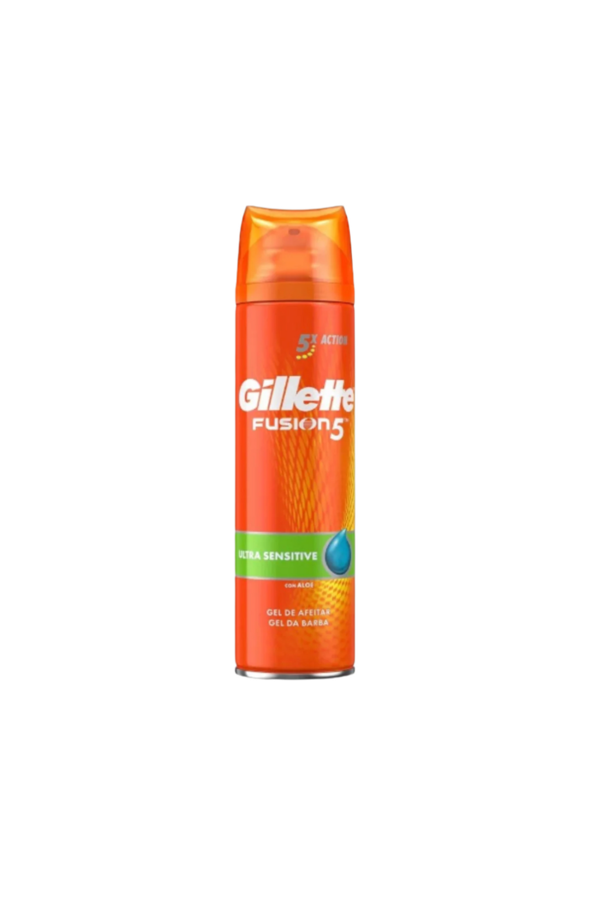 gillette shaving gel fusion 5x action 200ml