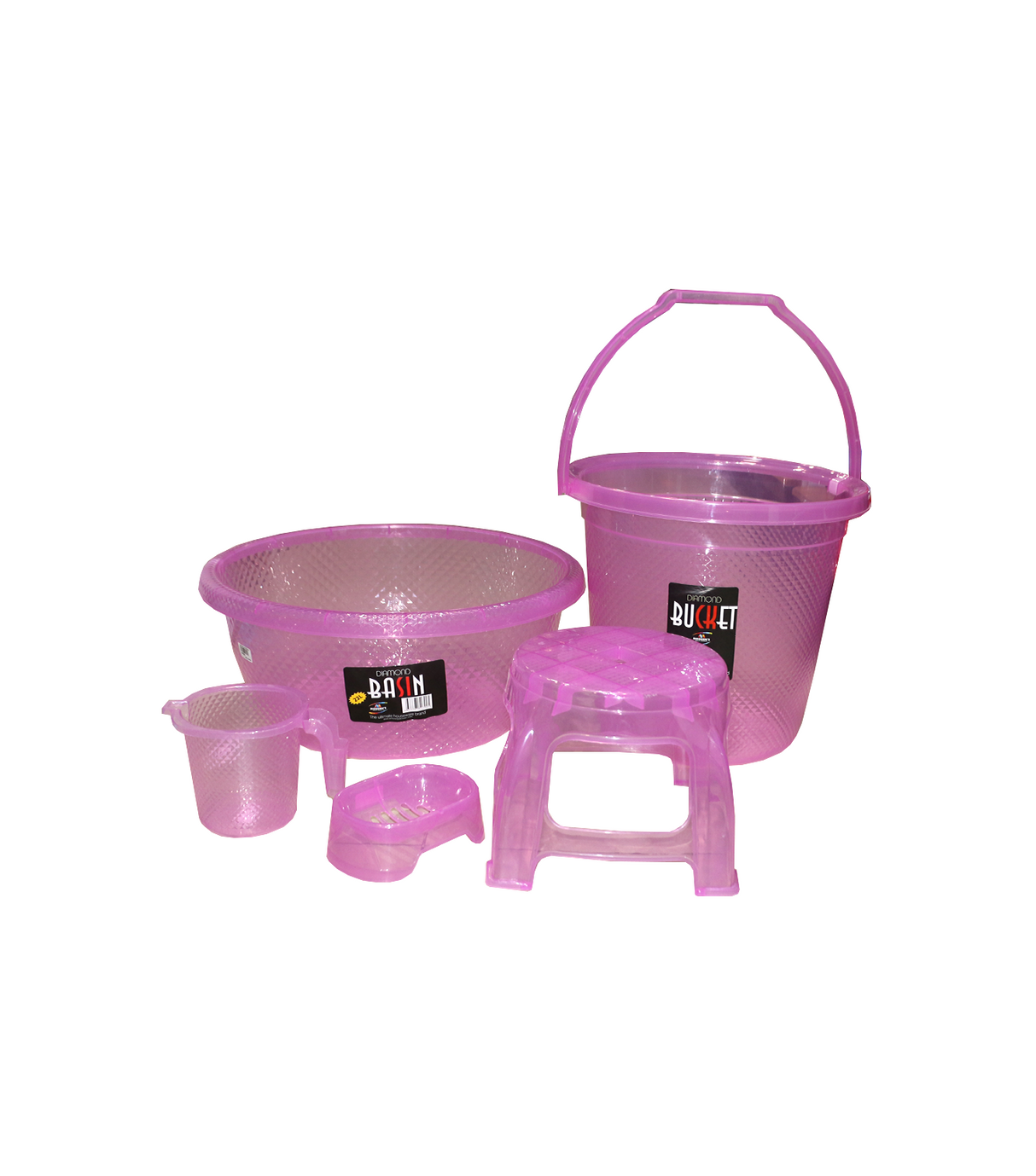 bath set 5pc diamond