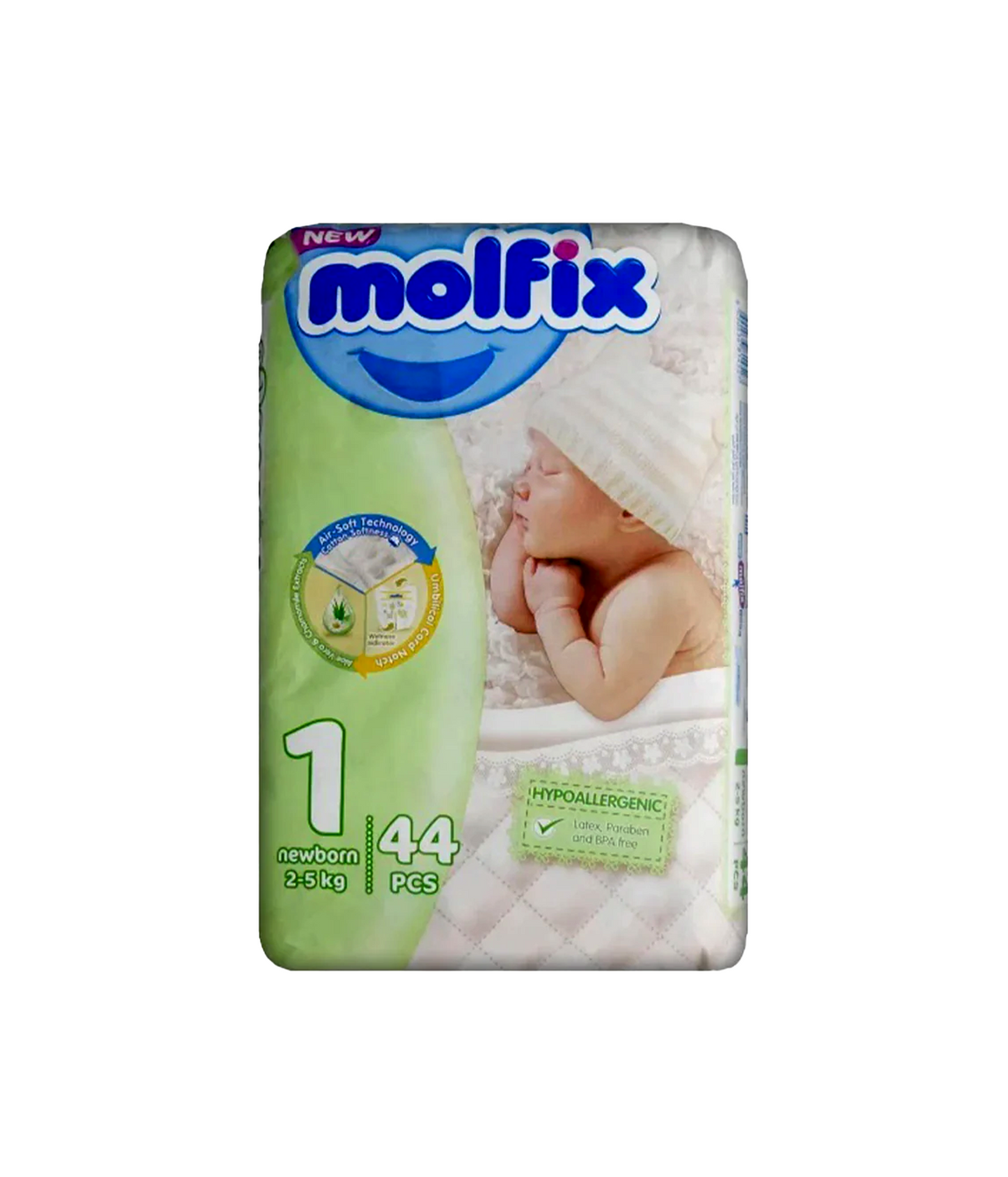 molfix diaper economy new born 42pc