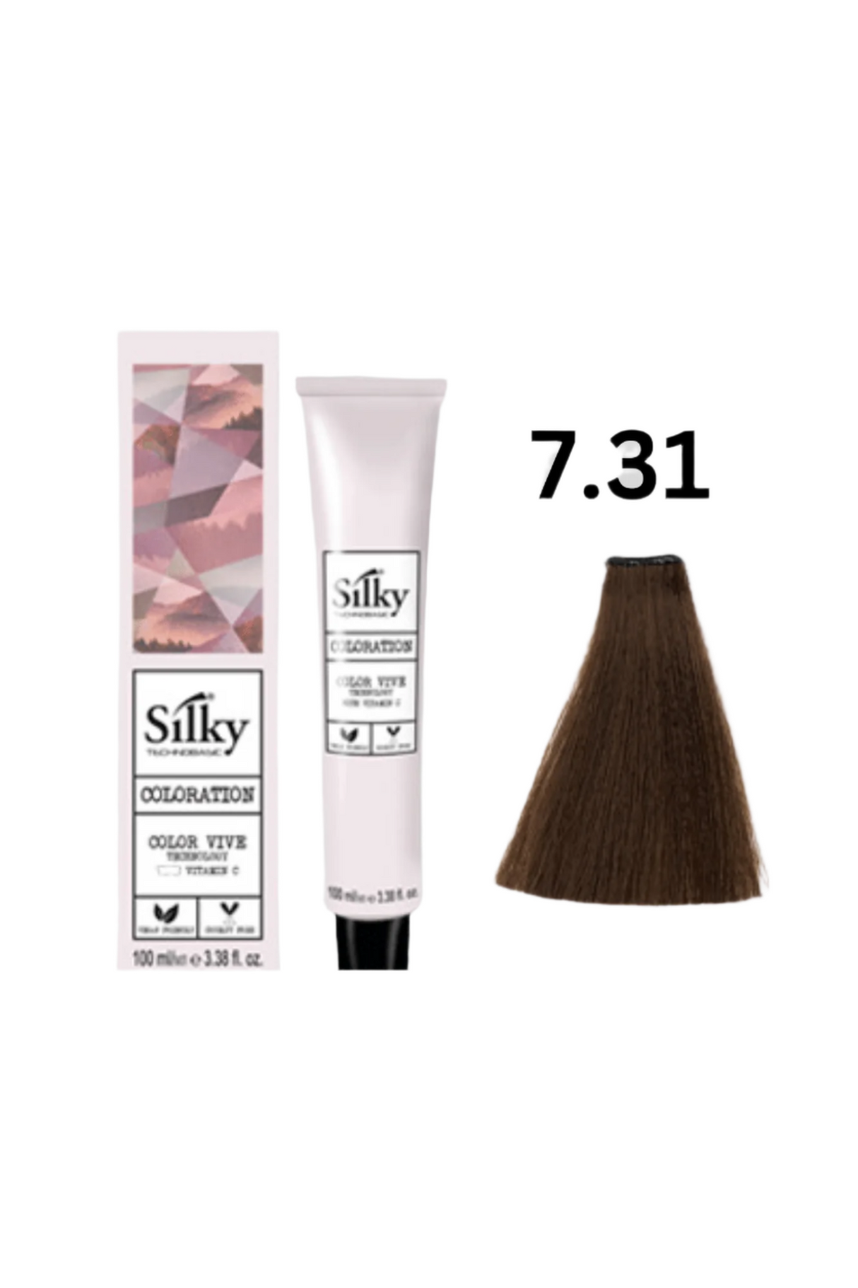 silky hair color 7.31 100ml