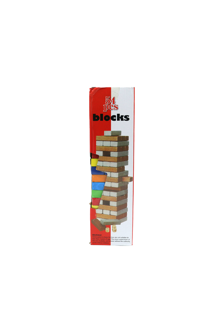 jenga game wood 54pc wd0074