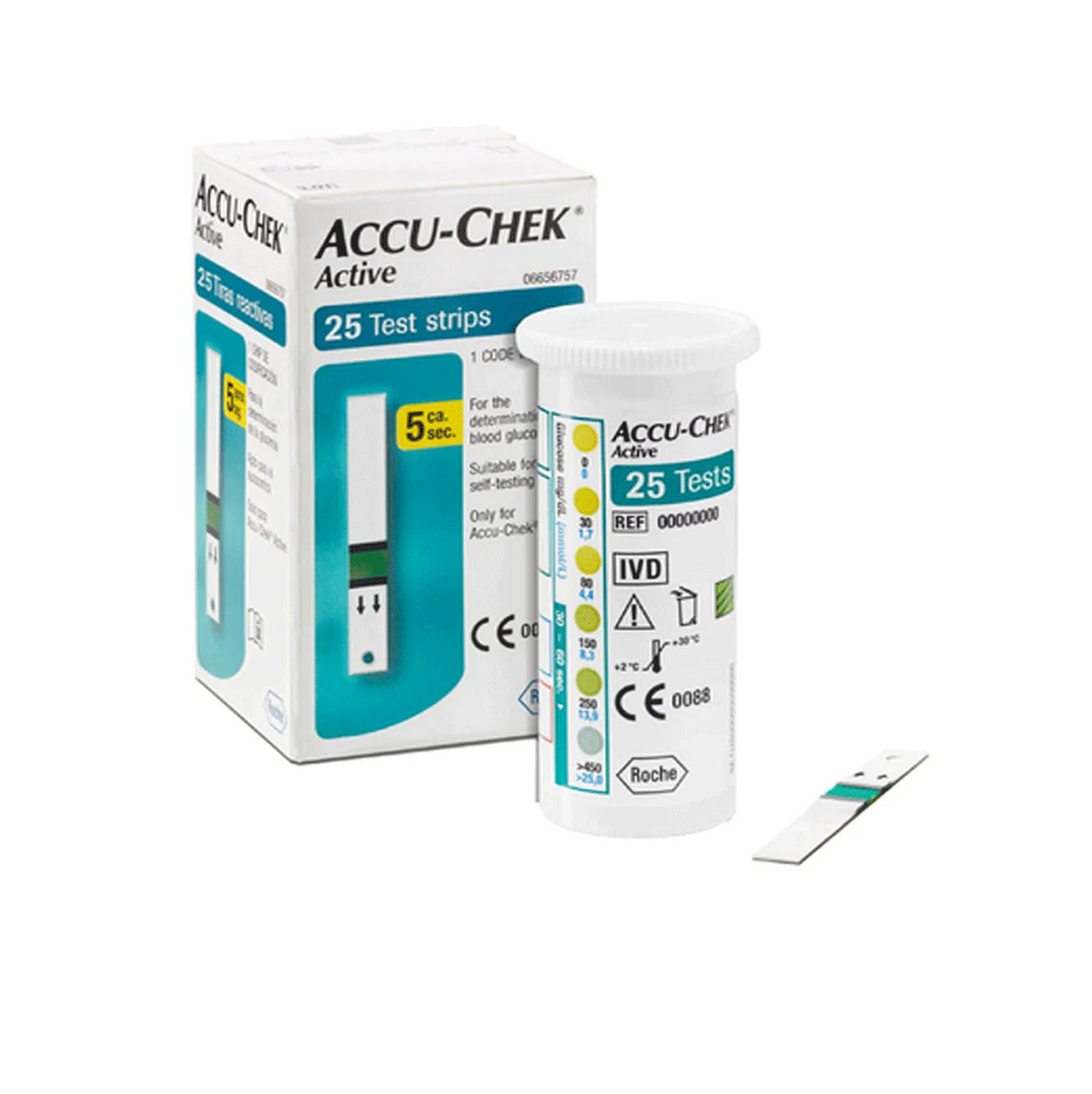 accu chek active 25strips 1s