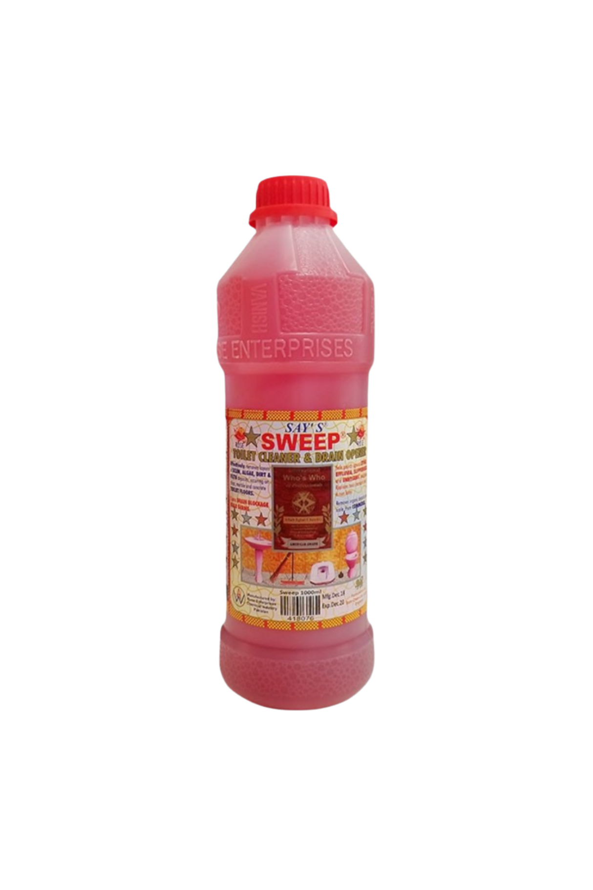 says sweep toilet cleaner 1l