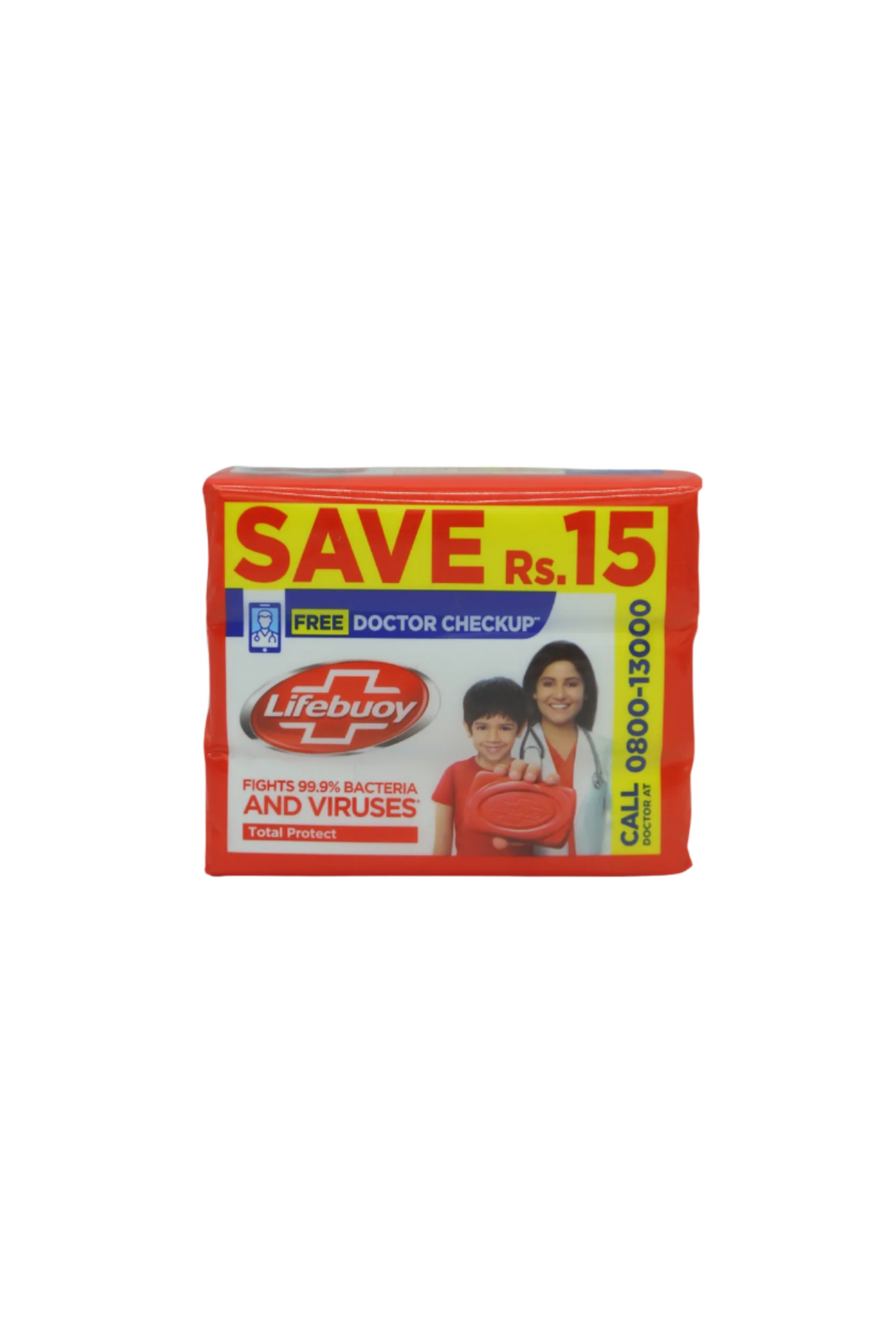 lifebuoy soap total protect red 3p 128g