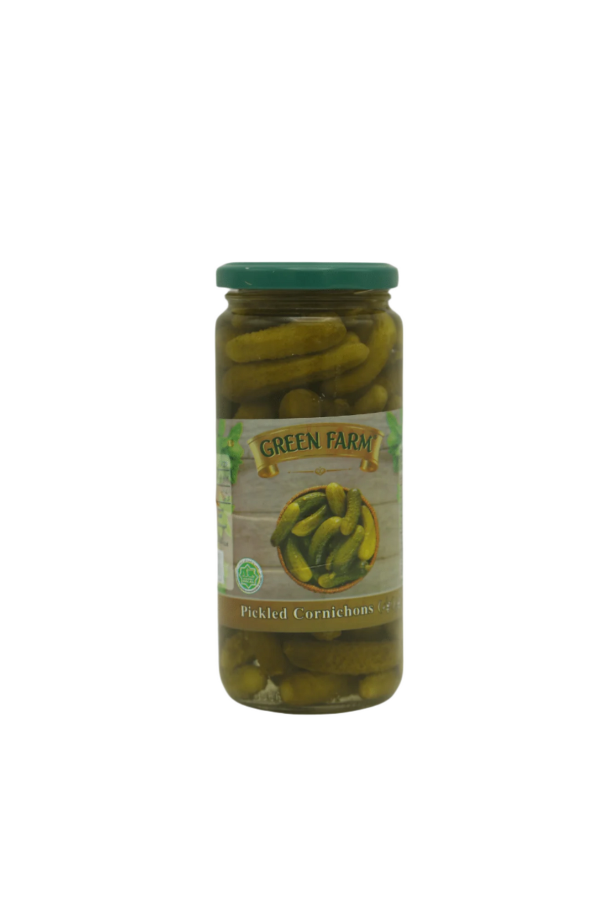 green farm pickle cornichons 450g