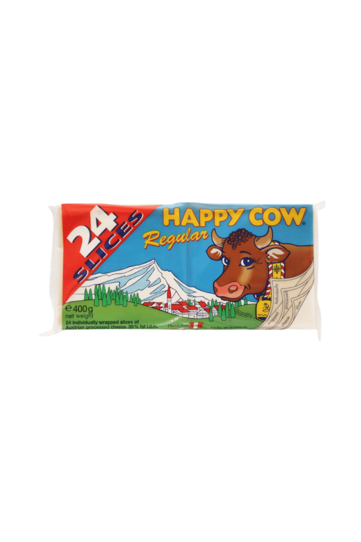 happy cow cheese regular 400g dp