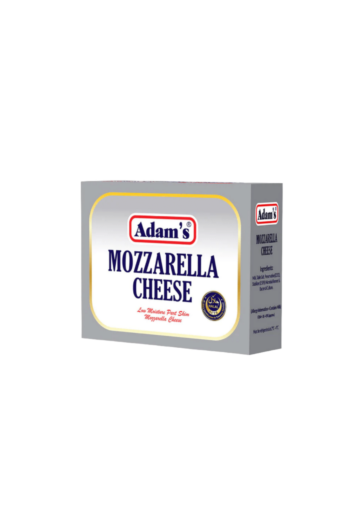 adams mozzarella silver cheese 200g